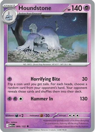 Houndstone 066/132  ME01 Mega Evolution - Uncommon