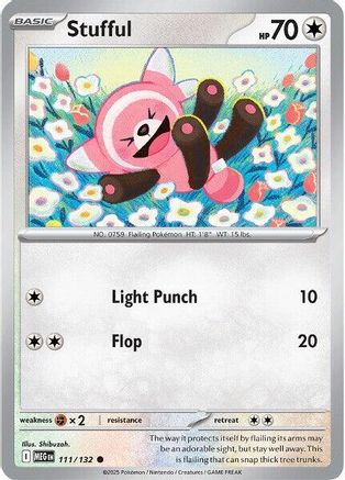 Stufful 111/132  - Reverse Holofoil ME01 Mega Evolution - Common