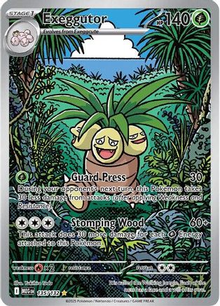 Exeggutor 135/132  - Holofoil ME01 Mega Evolution - Illustration Rare