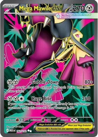Mega Mawile ex 162/132  - Holofoil ME01 Mega Evolution - Ultra Rare