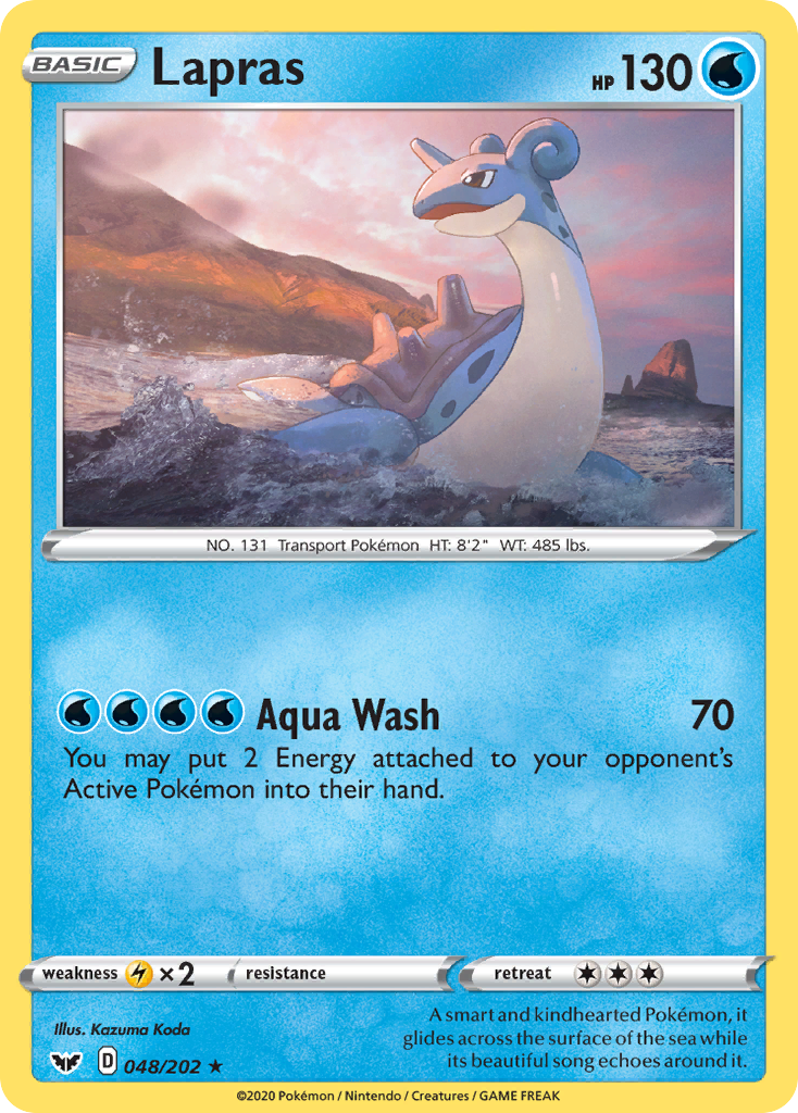 Lapras 048  SWSH01 Sword & Shield Base Set - Rare