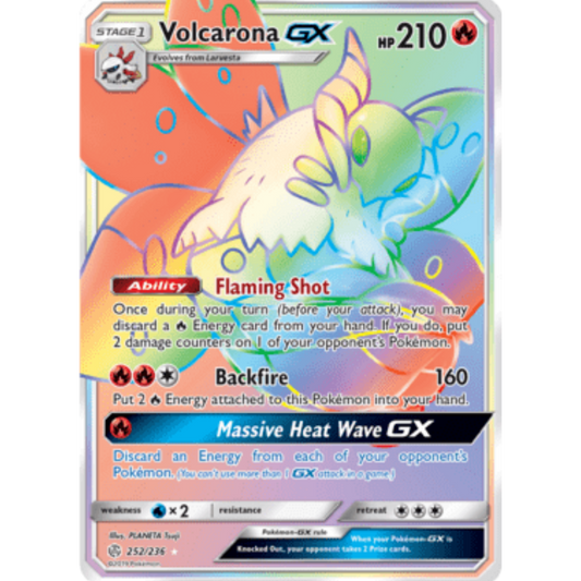 Volcarona GX (Secret) 252  - Holofoil SM  Cosmic Eclipse - Secret Rare
