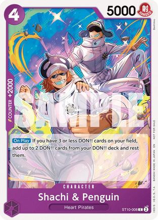 Shachi & Penguin (Tournament Pack 2025 Vol. 4) (ST10-008) - One Piece Promotion Cards