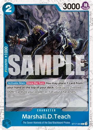 Marshall.D.Teach - ST17-005 (Pirate Foil) (ST17-005) - Premium Booster -The Best- Vol. 2 Foil