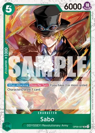 Sabo - OP09-027 (Pirate Foil) (OP09-027) - Premium Booster -The Best- Vol. 2 Foil