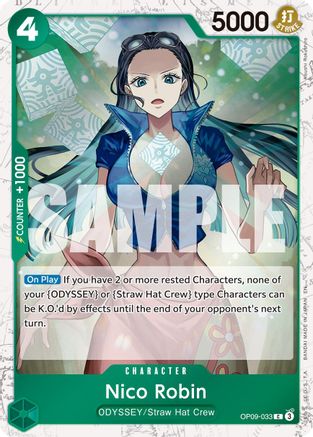 Nico Robin - OP09-033 (Pirate Foil) (OP09-033) - Premium Booster -The Best- Vol. 2 Foil