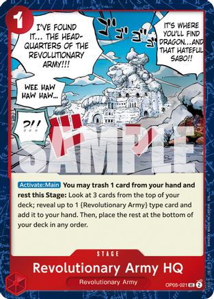 Revolutionary Army HQ (Pirate Foil) (OP05-021) - Premium Booster -The Best- Vol. 2 Foil