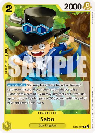 Sabo - ST13-007 (Reprint) (ST13-007) - Premium Booster -The Best- Vol. 2