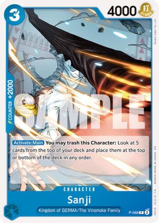 Sanji - P-068 (Reprint) (P-068) - Premium Booster -The Best- Vol. 2