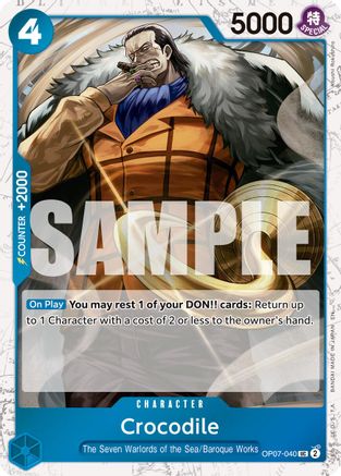 Crocodile - OP07-040 (Pirate Foil) (OP07-040) - Premium Booster -The Best- Vol. 2 Foil