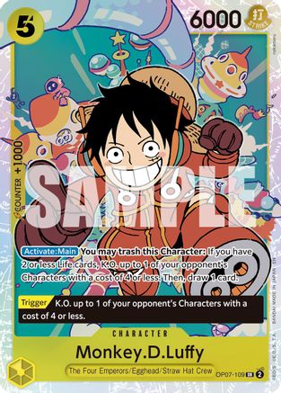 Monkey.D.Luffy - OP07-109 (Reprint) (OP07-109) - Premium Booster -The Best- Vol. 2 Foil