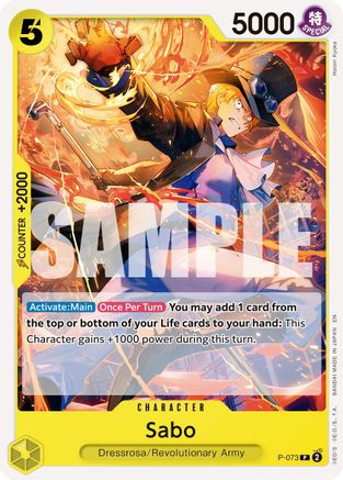 Sabo - P-073 (Pirate Foil) (P-073) - Premium Booster -The Best- Vol. 2 Foil