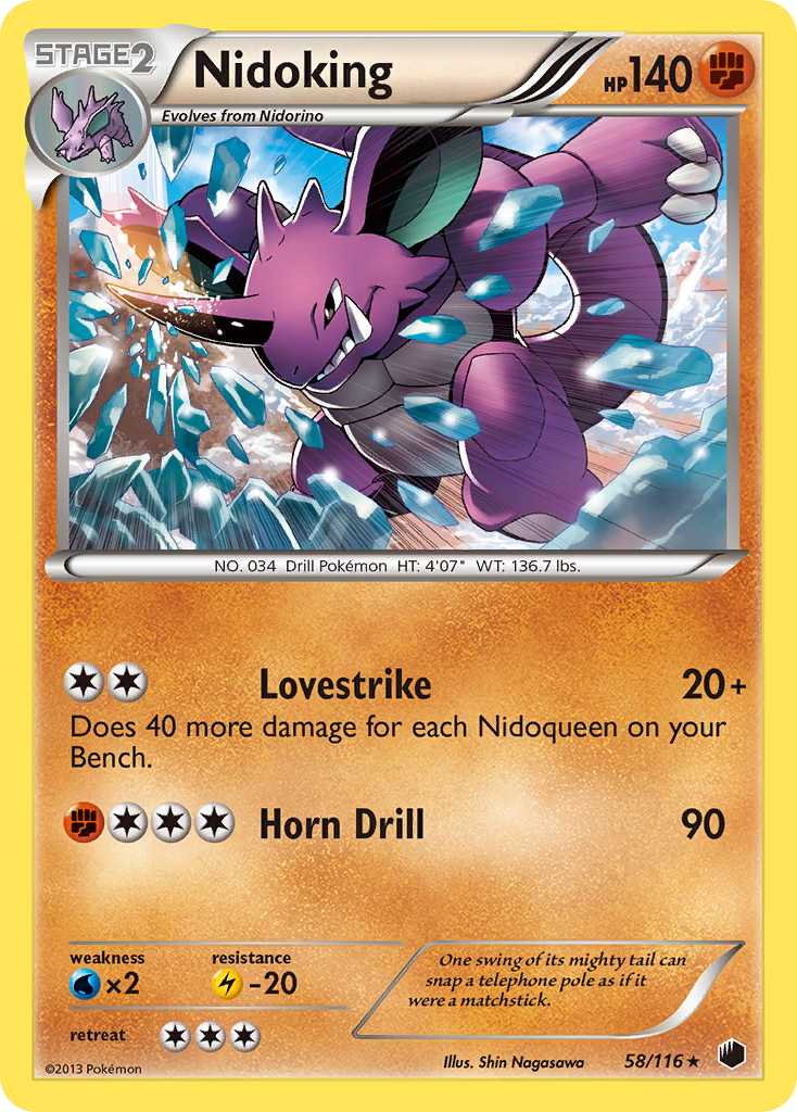 Nidoking  Plasma Freeze - Rare