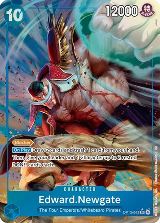Edward.Newgate (Alternate Art) (OP13-042) - Carrying On His Will Foil