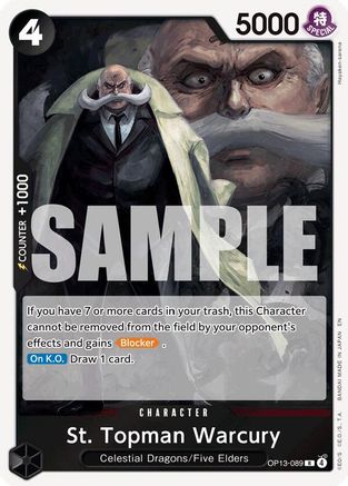 St. Topman Warcury (OP13-089) - Carrying On His Will Foil