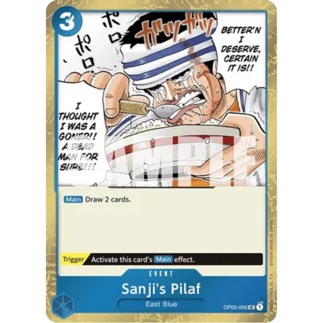 Sanji's Pilaf (Jolly Roger Foil) (OP03-056) - Premium Booster -The Best- Foil