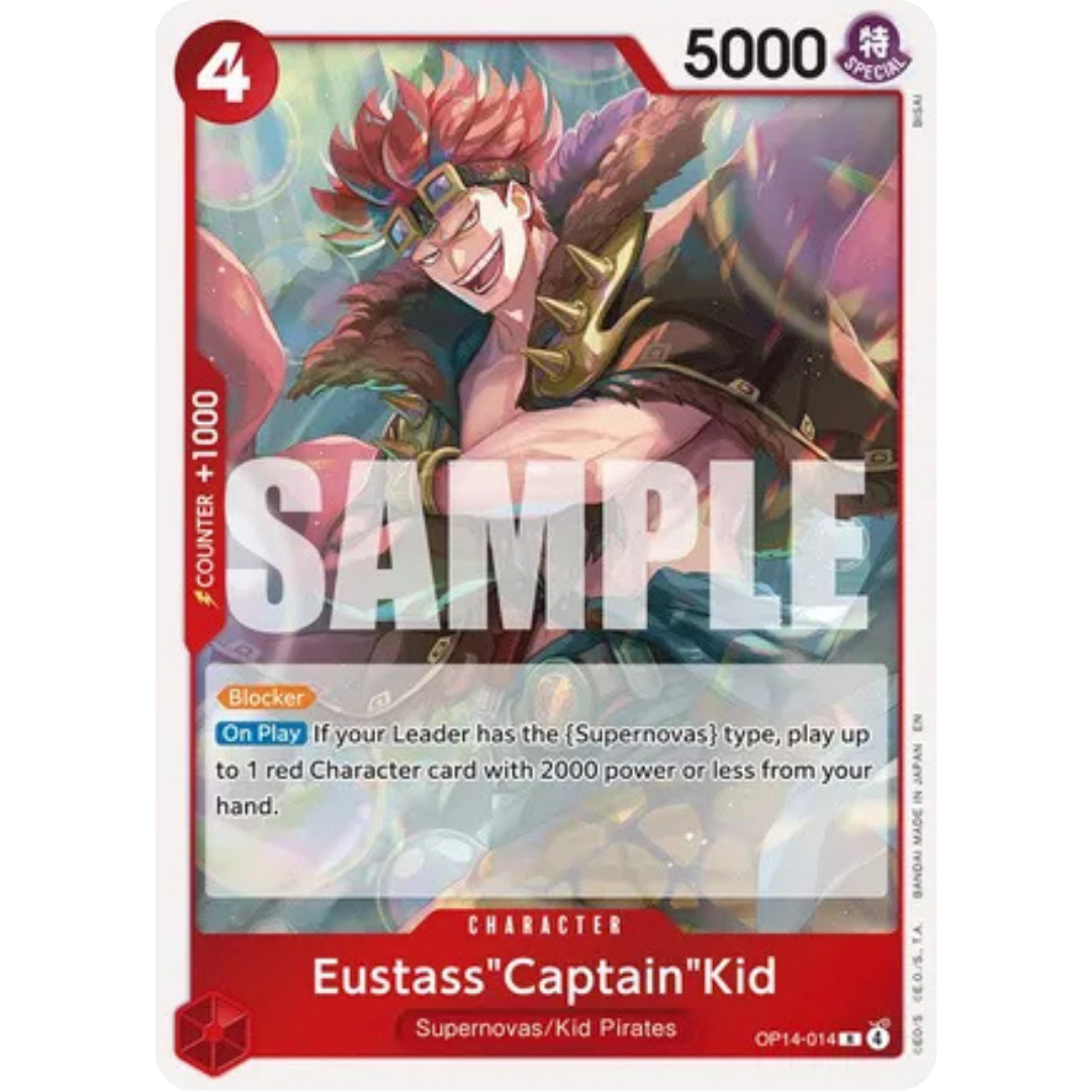 Eustass"Captain"Kid - OP14-014 (OP14-014) - The Azure Sea's Seven Foil