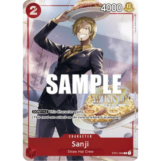 Sanji (Offline Regional 2023) [Winner] (ST01-004) - One Piece Promotion Cards Foil