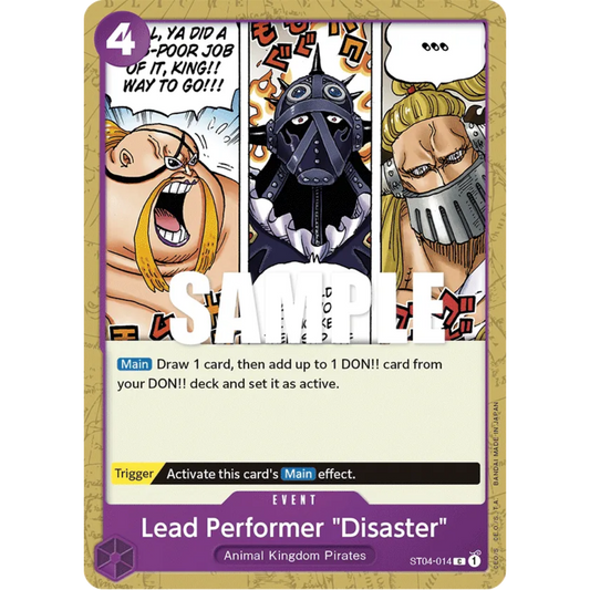 Lead Performer "Disaster" (ST04-014) - Starter Deck 4: Animal Kingdom Pirates