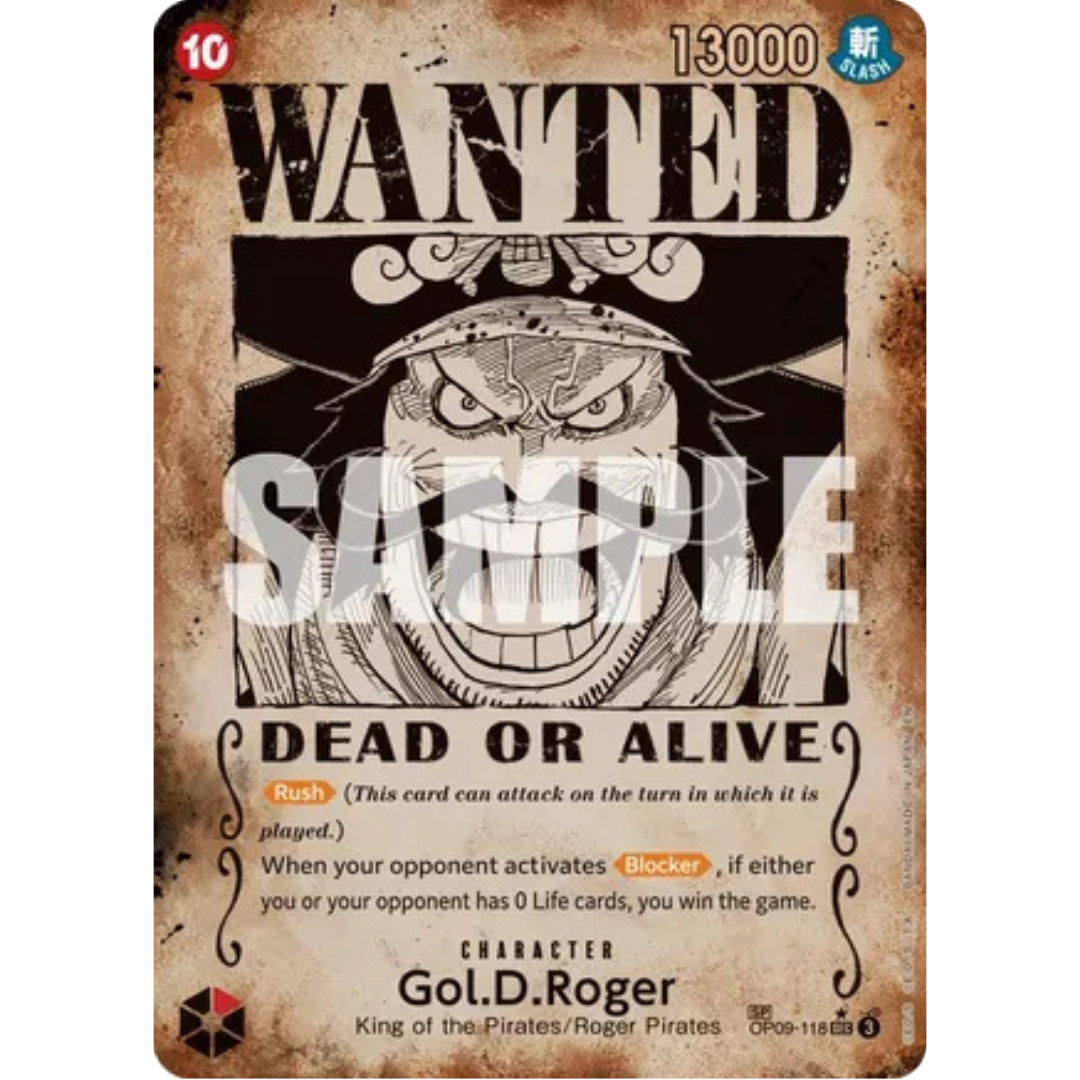 Gol.D.Roger - OP09-118 (SP) (Wanted Poster) (OP09-118) - Carrying On His Will Foil