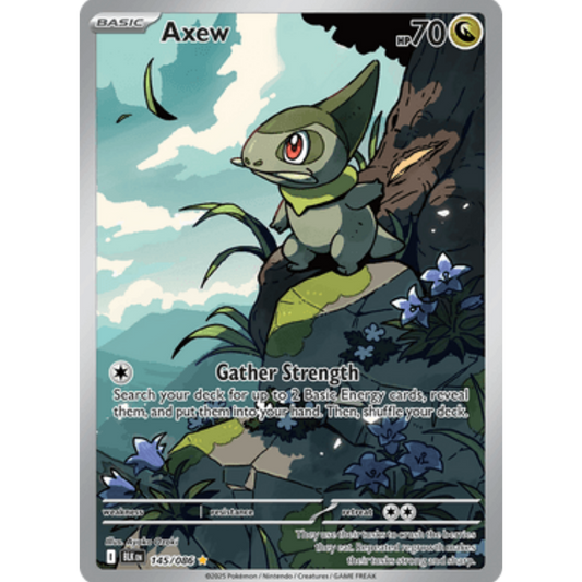 Axew 145/086  - Holofoil SV Black Bolt - Illustration Rare
