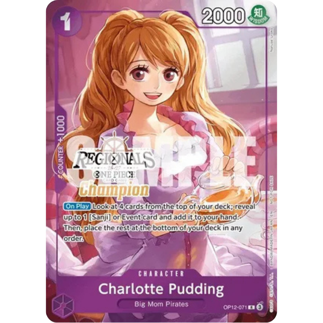 Charlotte Pudding (Regionals Champion Card Set 26-27) (OP12-071) - One Piece Promotion Cards Foil