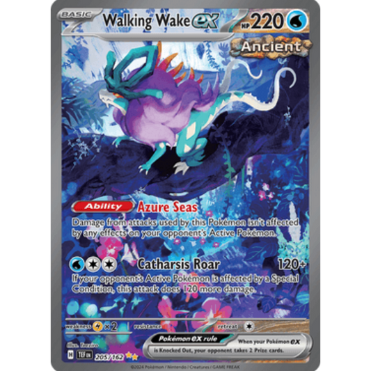 Walking Wake ex (205/162) [Scarlet & Violet: Temporal Forces]