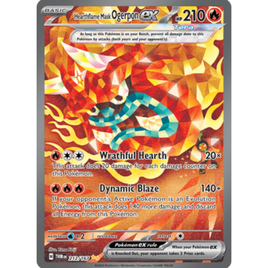 Hearthflame Mask Ogerpon ex (212/167) [Scarlet & Violet: Twilight Masquerade]