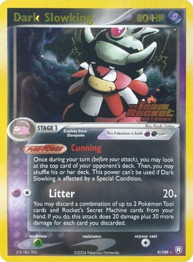 Dark Slowking 009  - Reverse Holofoil Team Rocket Returns - Holo Rare