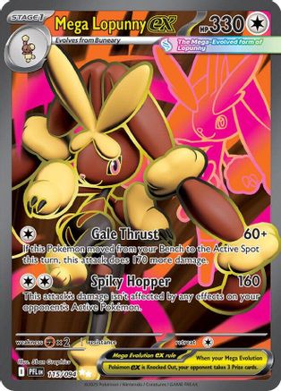 Mega Lopunny ex 115/094  - Holofoil ME02 Phantasmal Flames - Ultra Rare
