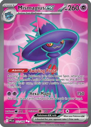 Mismagius ex 112/094  - Holofoil ME02 Phantasmal Flames - Ultra Rare