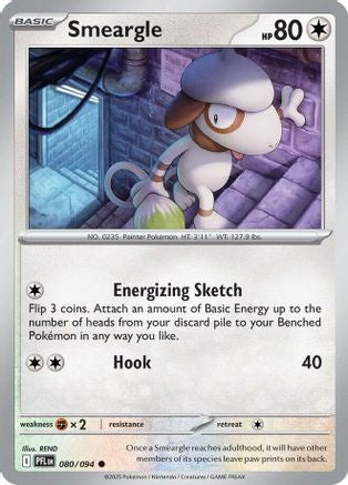 Smeargle 080  - Reverse Holofoil ME02 Phantasmal Flames - Common