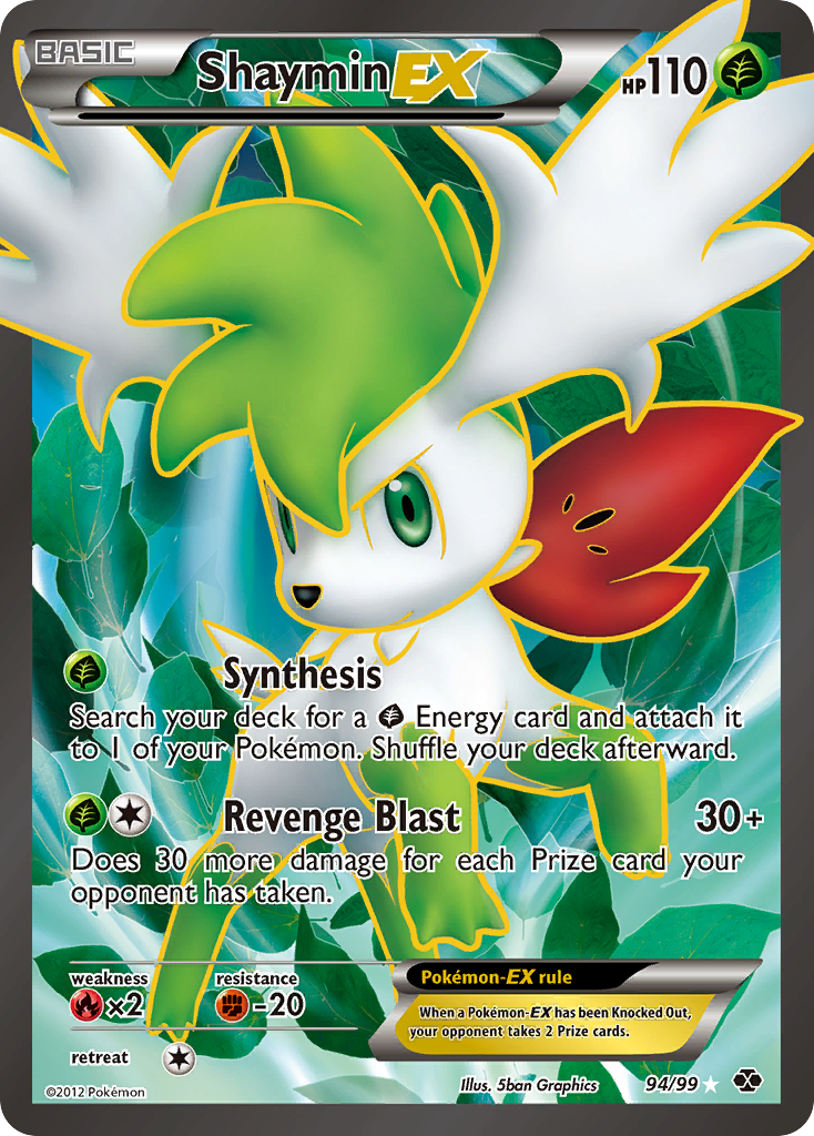 Shaymin EX (94 Full Art)  - Holofoil Next Destinies - Ultra Rare