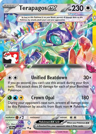 Terapagos ex 128/142  - Holofoil Prize Pack Series Cards - Double Rare