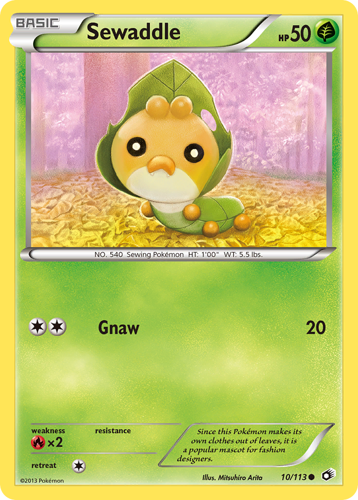 Sewaddle (10)  Legendary Treasures - Common