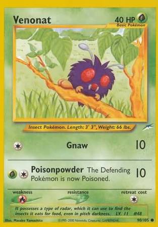 Venonat 090  - Unlimited Neo Destiny - Common