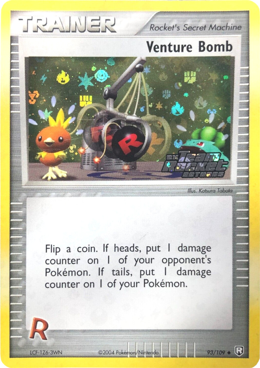 Venture Bomb 093  - Reverse Holofoil Team Rocket Returns - Uncommon