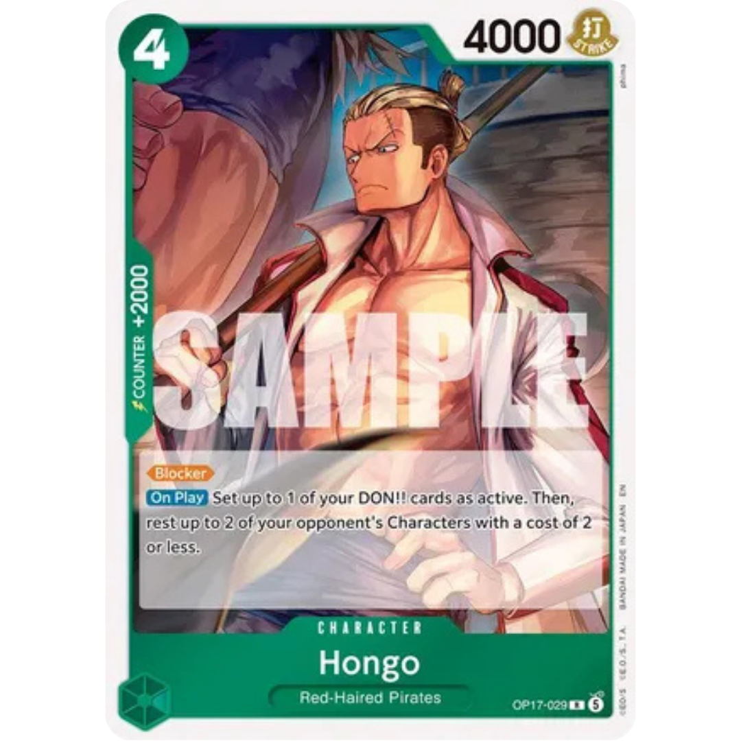 Hongo (OP17-029) - The World's Strongest Warriors Foil
