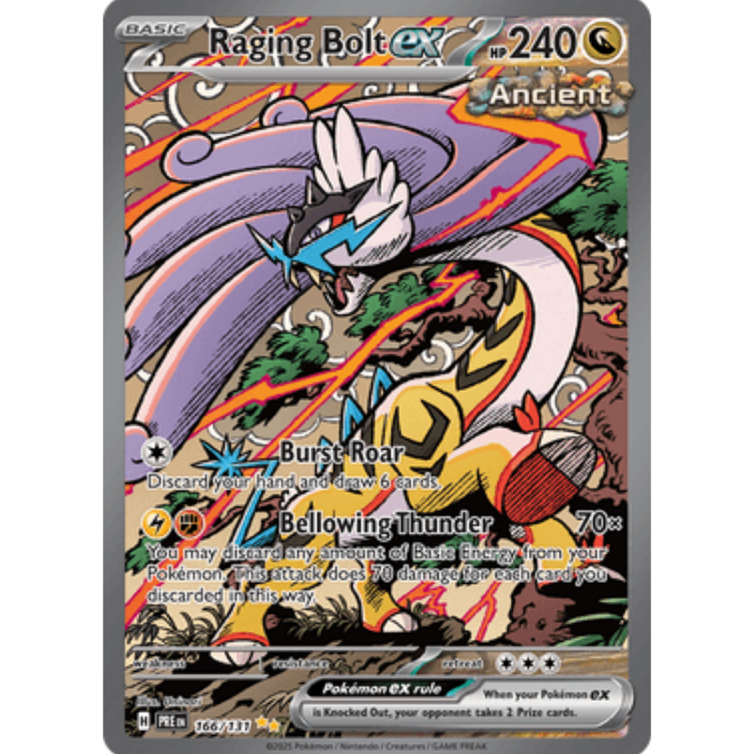 Raging Bolt ex 166  - Holofoil SV Prismatic Evolutions - Special Illustration Rare