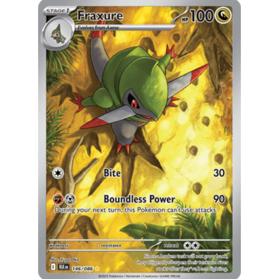 Fraxure 146/086  - Holofoil SV Black Bolt - Illustration Rare