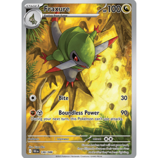 Fraxure 146/086  - Holofoil SV Black Bolt - Illustration Rare