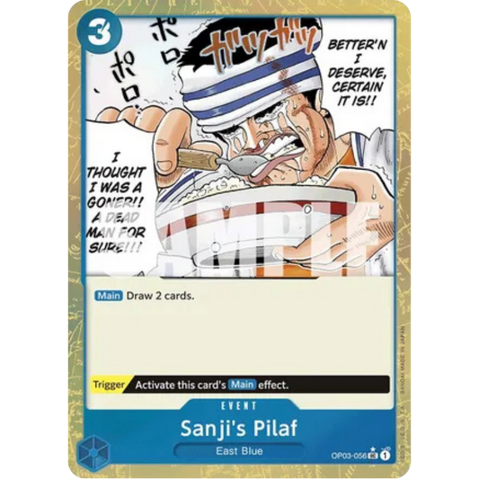 Sanji's Pilaf (Textured Foil) (OP03-056) - Premium Booster -The Best- Foil