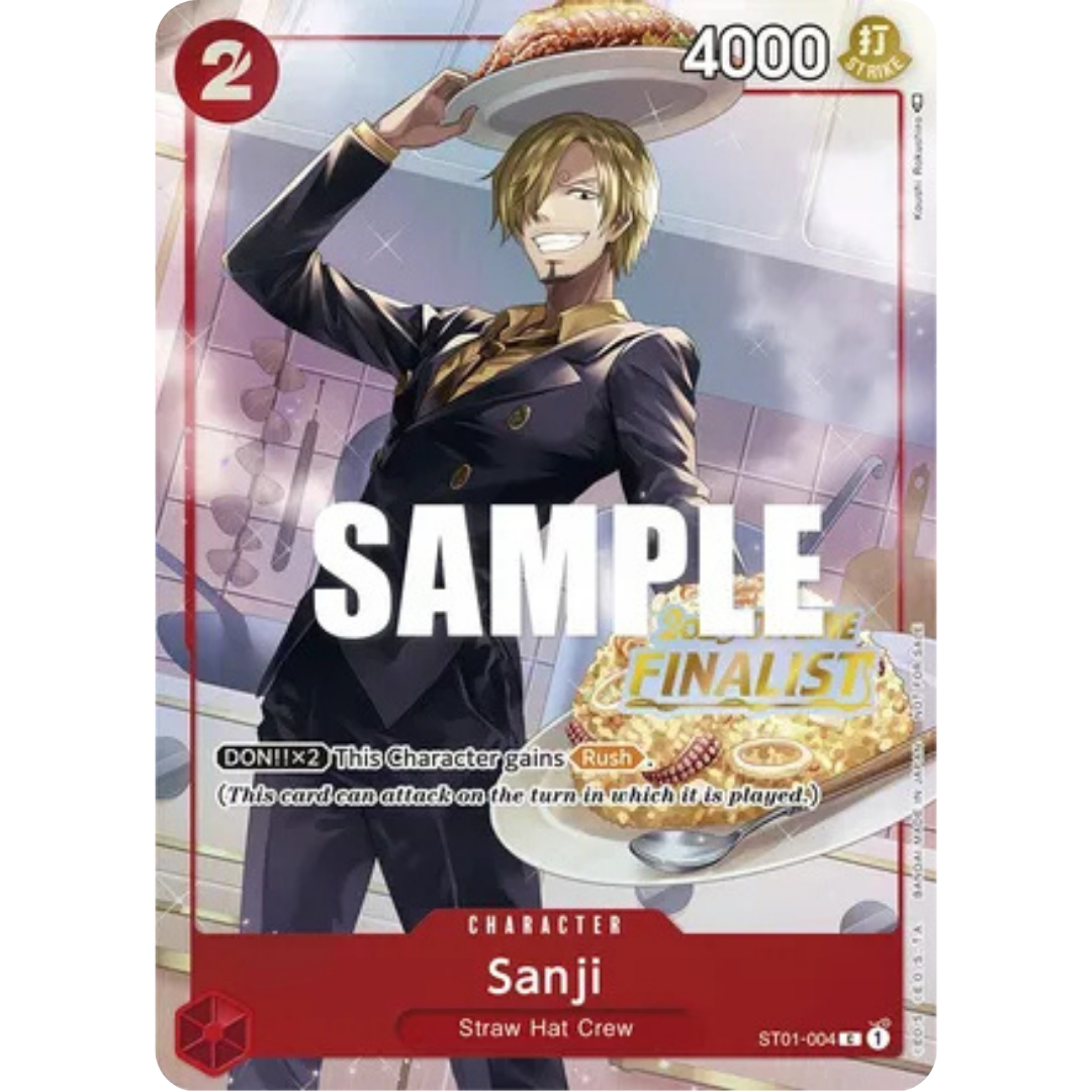 Sanji (Offline Regional 2023) [Finalist] (ST01-004) - One Piece Promotion Cards Foil