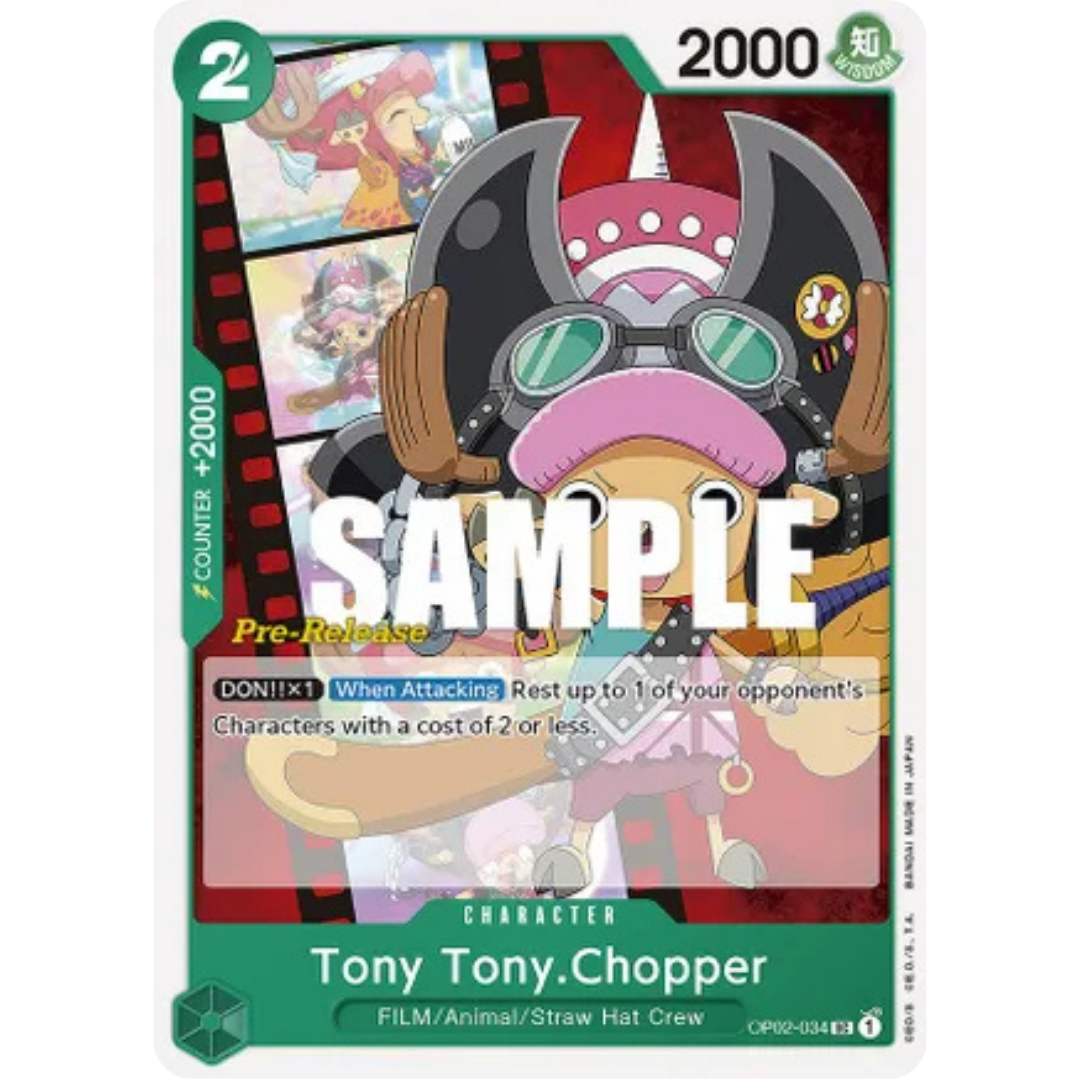 Tony Tony.Chopper (OP02-034) - Paramount War Pre-Release Cards