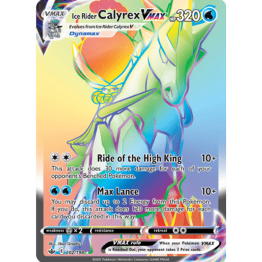 Ice Rider Calyrex VMAX (202/198) [Sword & Shield: Chilling Reign]