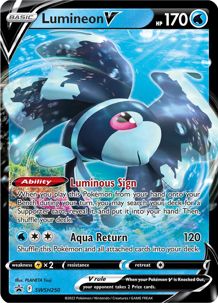 Lumineon V SWSH250  - Holofoil SWSH Sword & Shield Promo Cards - Promo