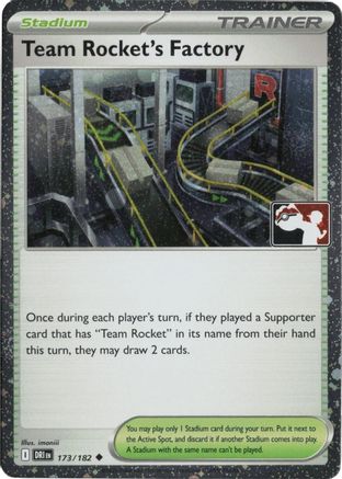 Team Rocket's Factory 173/182  - Holofoil Prize Pack Series Cards - Uncommon