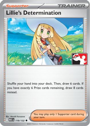 Lillie's Determination 119/132  - Holofoil Prize Pack Series Cards - Uncommon
