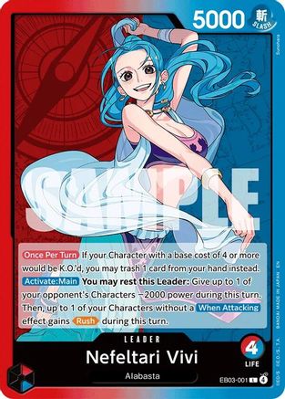 Nefeltari Vivi - 001 (EB03-001) - Extra Booster: One Piece Heroines Edition Foil