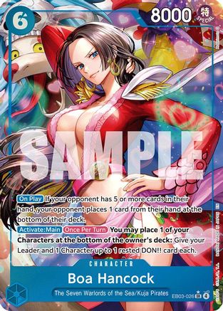 Boa Hancock (Alternate Art) (EB03-026) - Extra Booster: One Piece Heroines Edition Foil